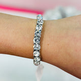 Fabulous Stretch Bracelet - Silver/Crystal