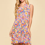 Lizzy Elegant Tiered Dress - Violet Blue PREORDER