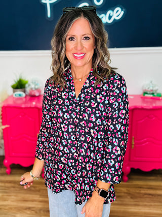 Kendra Multicolor Leopard Top