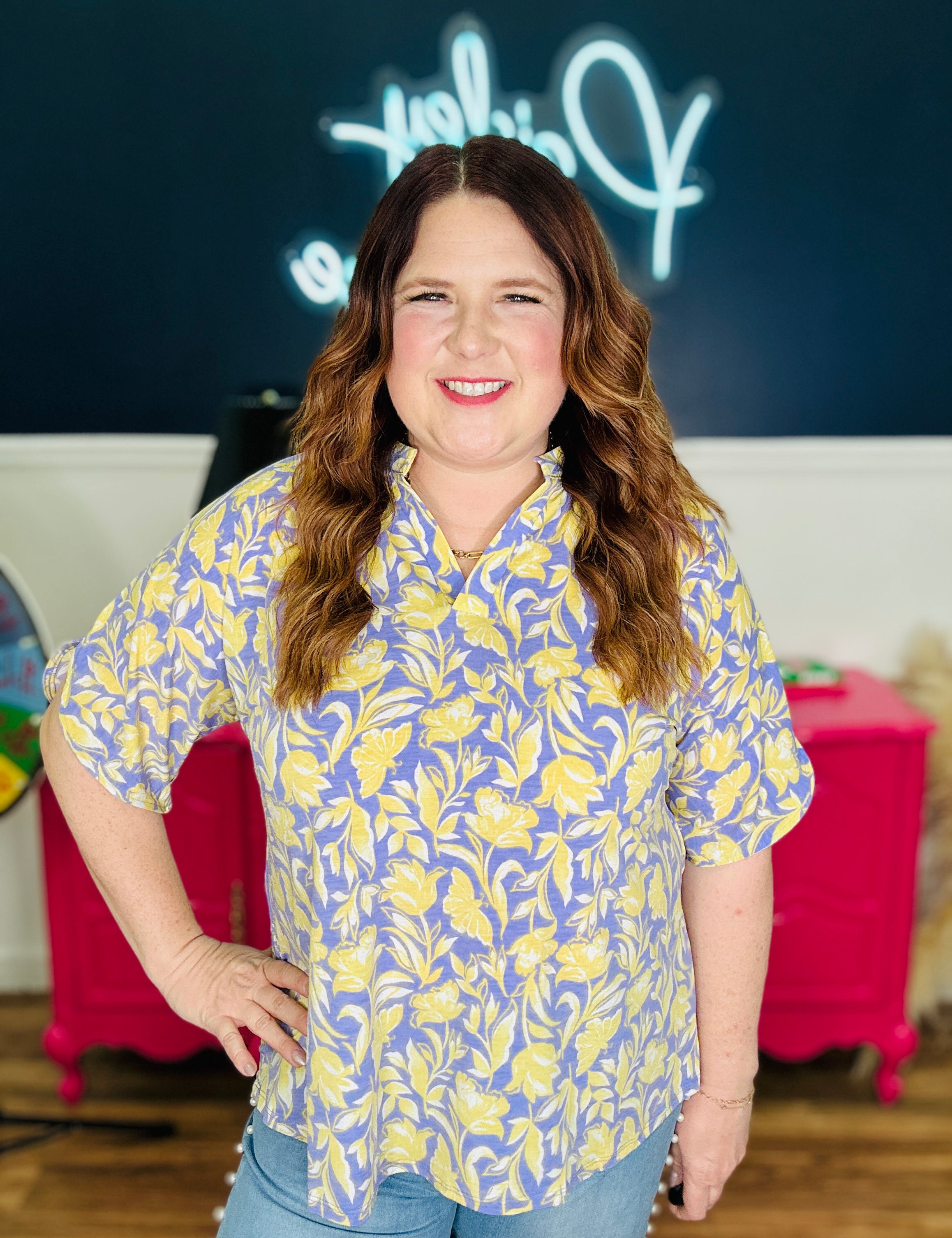 Dear Scarlett Shine So Bright Lizzy Breeze Blouse