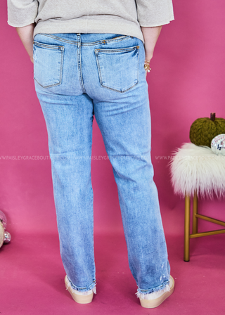 Quinn Mid Rise Dad Jeans by Judy Blue