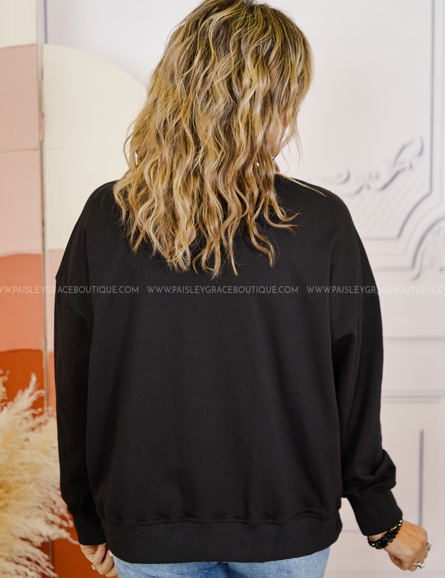 Bling It On Sweatshirt - Black - LAST ONES FINAL SALE