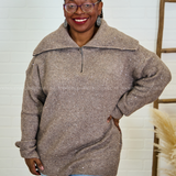 Coffeehouse Gossip Half Zip Pullover* LAST ONES FINAL SALE *