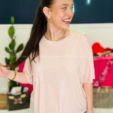 Put It On Repeat Top - Baby Pink by POL - LAST ONES FINAL SALE