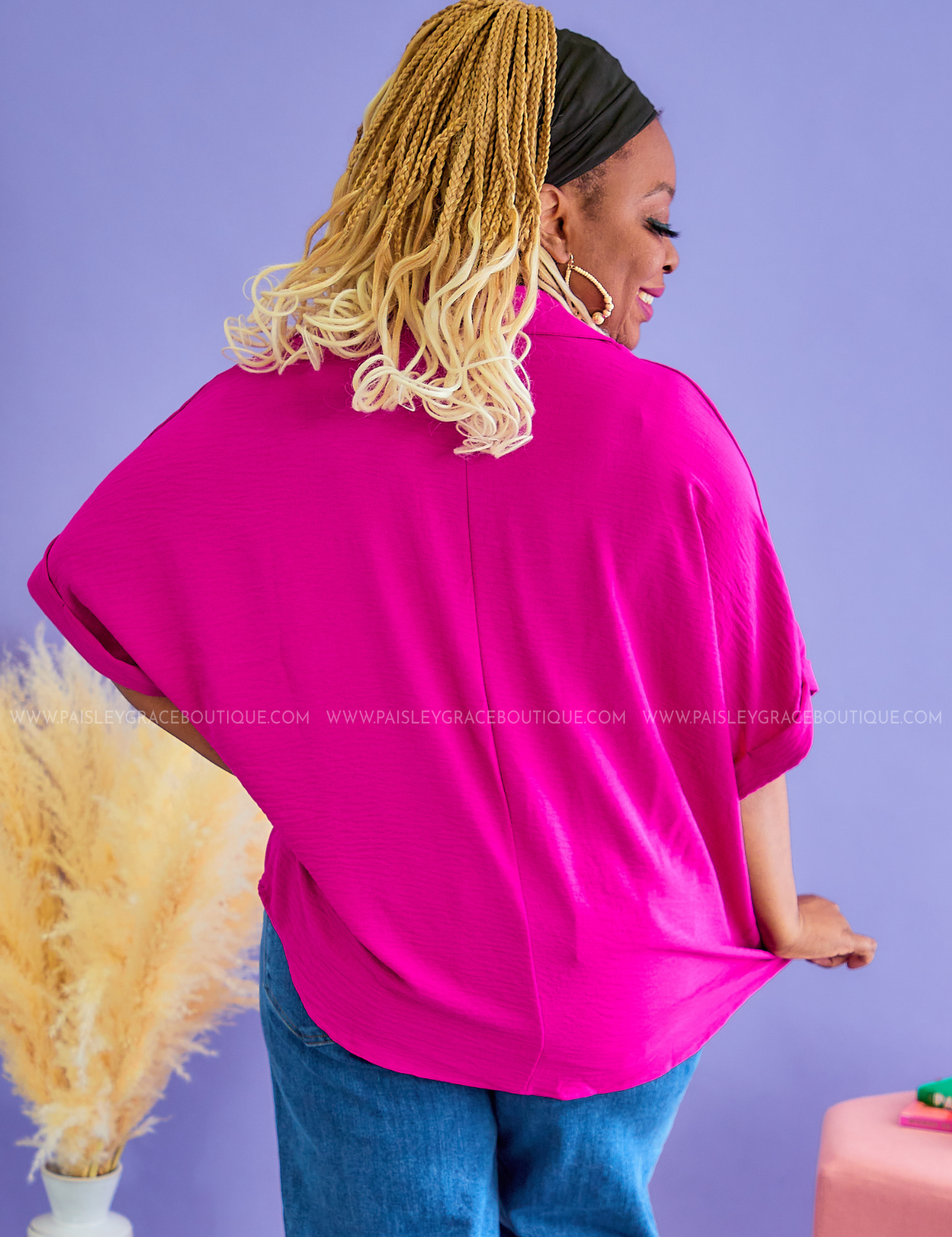 Raise Your Bar Top - Fuchsia* LAST ONES FINAL SALE *