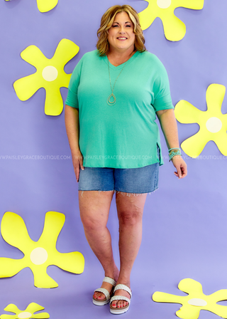 Carefree Days Top - Seafoam - FINAL SALE