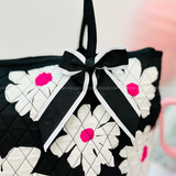 Quilted Tote - FLOWERS - DOORBUSTER