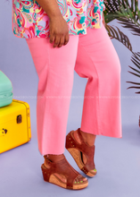 Load image into Gallery viewer, Cassidy Cropped Wide Leg Jeans by Judy Blue - Pink
