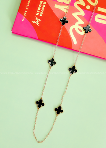 Sera Long Clover Necklace - 4 Colors