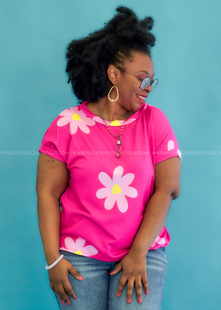 Enjoy The View Top - Fuchsia* FINAL SALE *