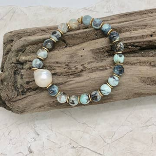 Baroque Pearl Imperial Jasper Bracelet