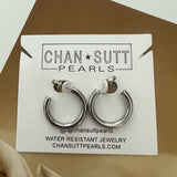 Small Silver Hoops by Chan Sutt - PREORDER