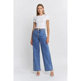 High-Rise Tummy Tuck Wide Leg Jeans By Mica