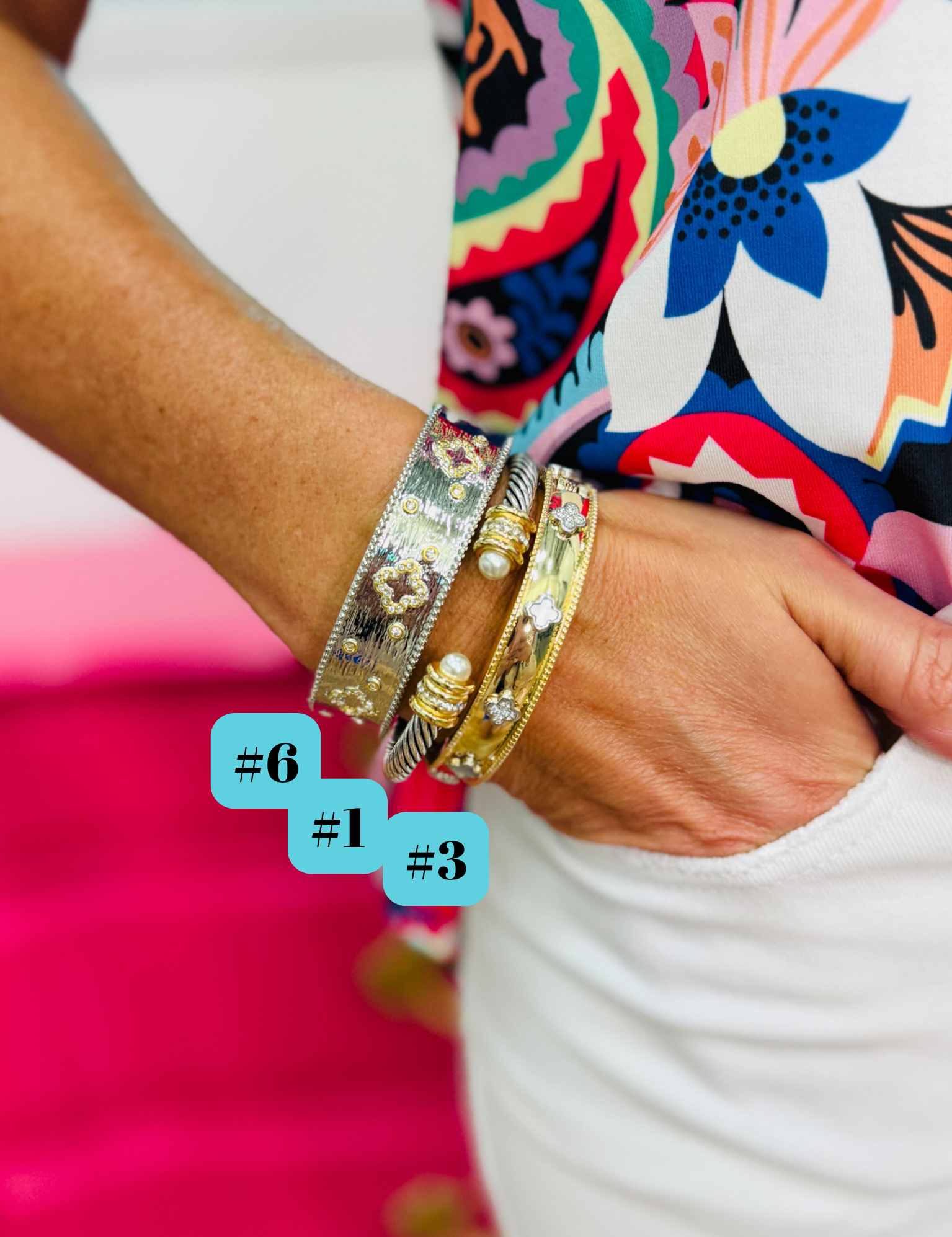 6 - Gwen Hinged Bangle