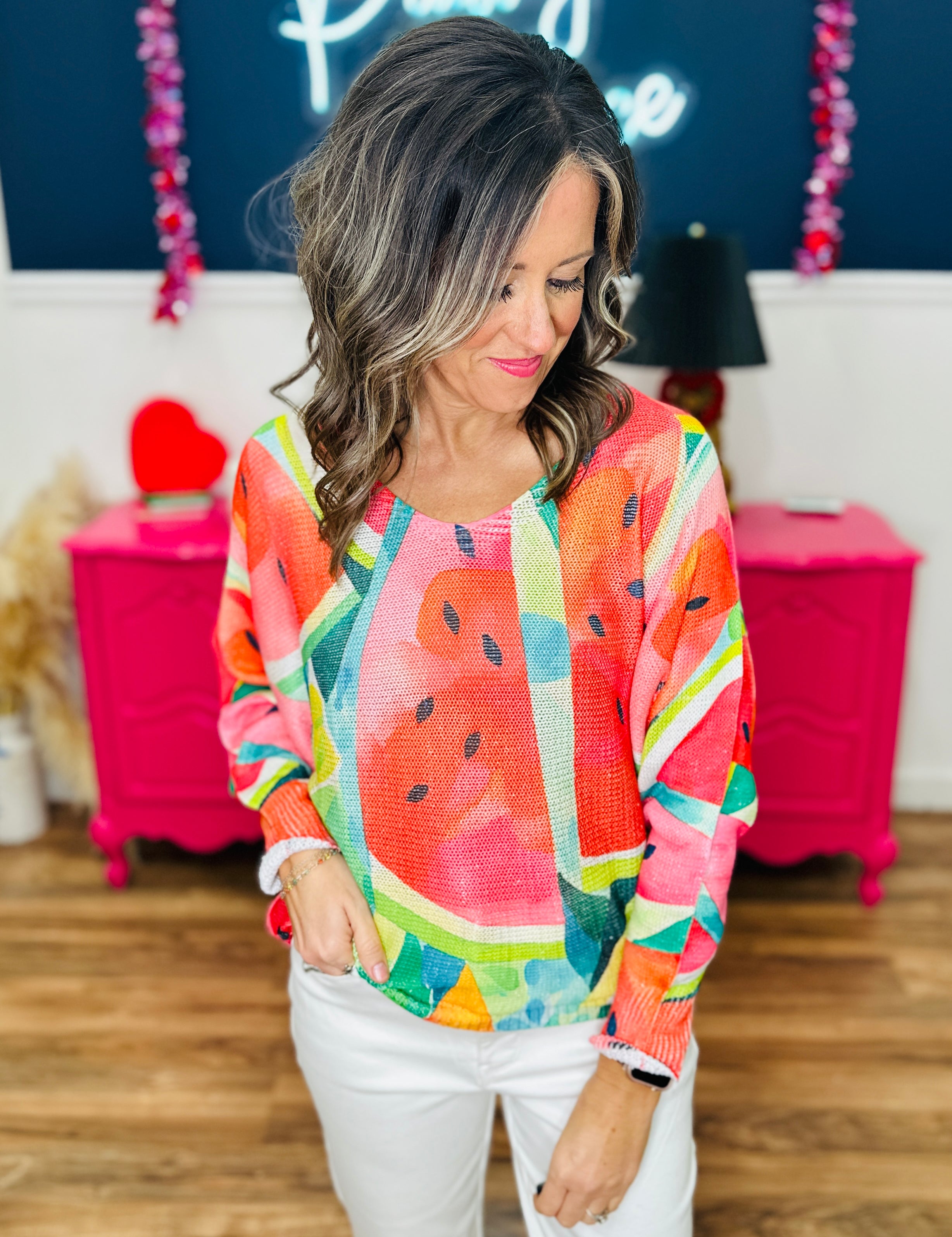 Allegra - Watermelon Sweater