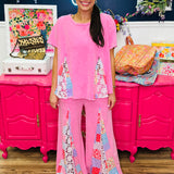 Pink Mirage Lace Pants