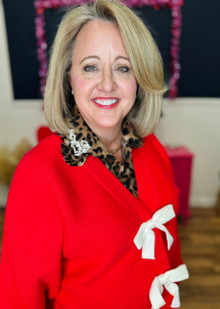 Instant Elevation Collar - Leopard Ruffle Rhinestone