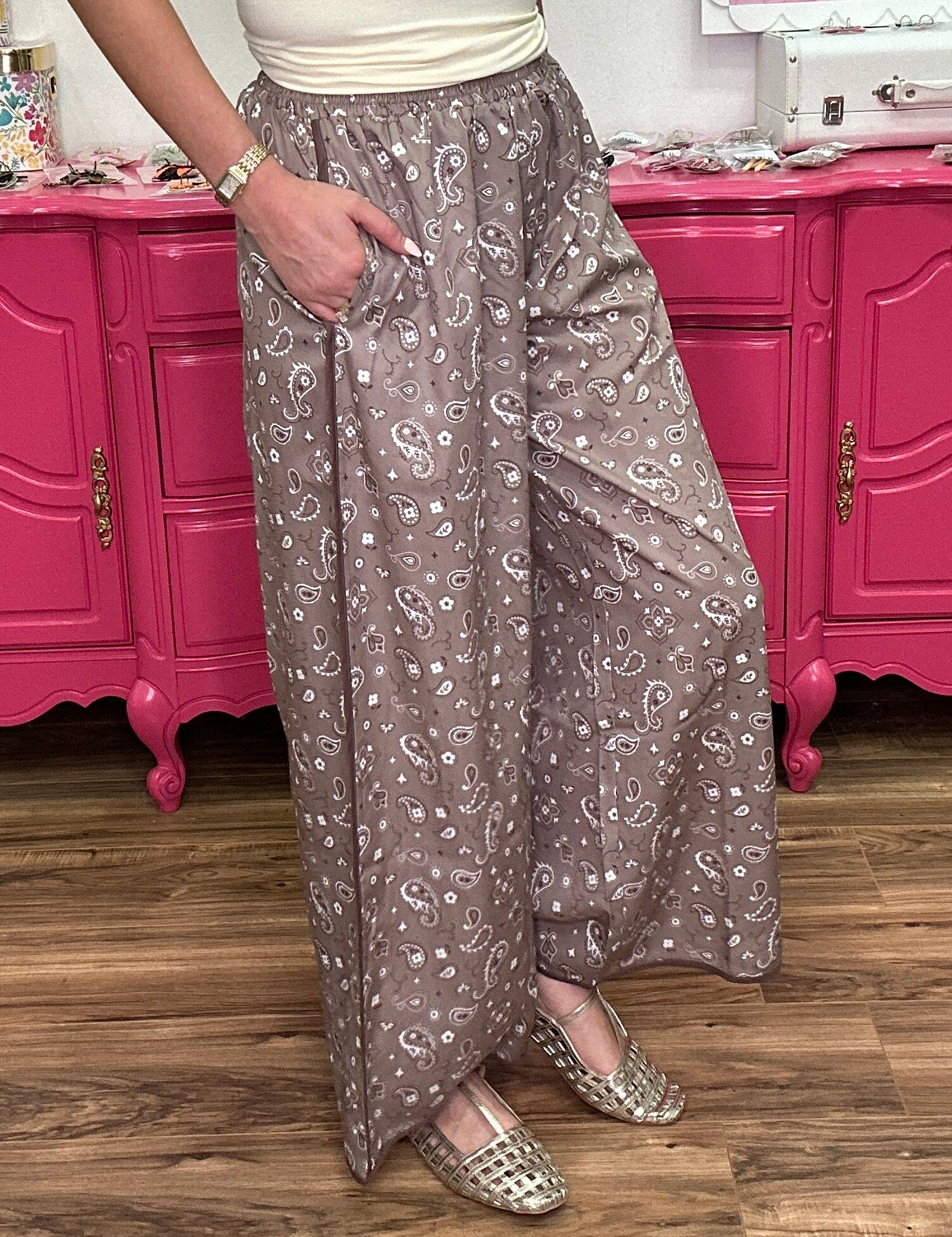 Whiskey Creek Paisley Pants