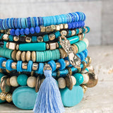Georgia Charm & Bead Bracelet Set