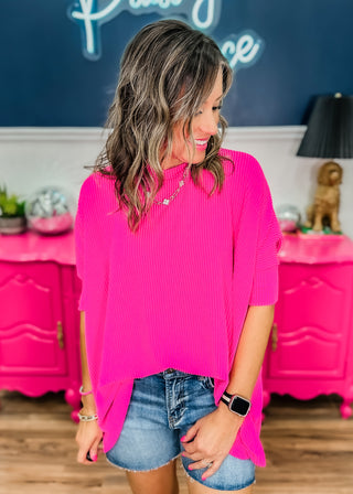 Give Me The Deets Top - Hot Pink - FINAL SALE