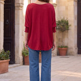 Pretty Little Detour Top - Jewel Red