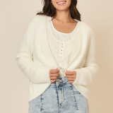 Soft Eyelash Knit Cocoon Body Cardigan - PREORDER