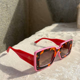 Deco Sunglasses  Pink + Red