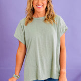 Feeling Blessed Top - Sage* FINAL SALE *