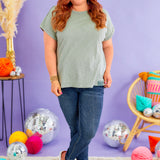 Feeling Blessed Top - Sage* FINAL SALE *