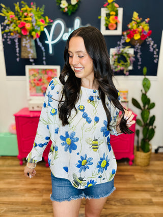 Busy Bloom Top