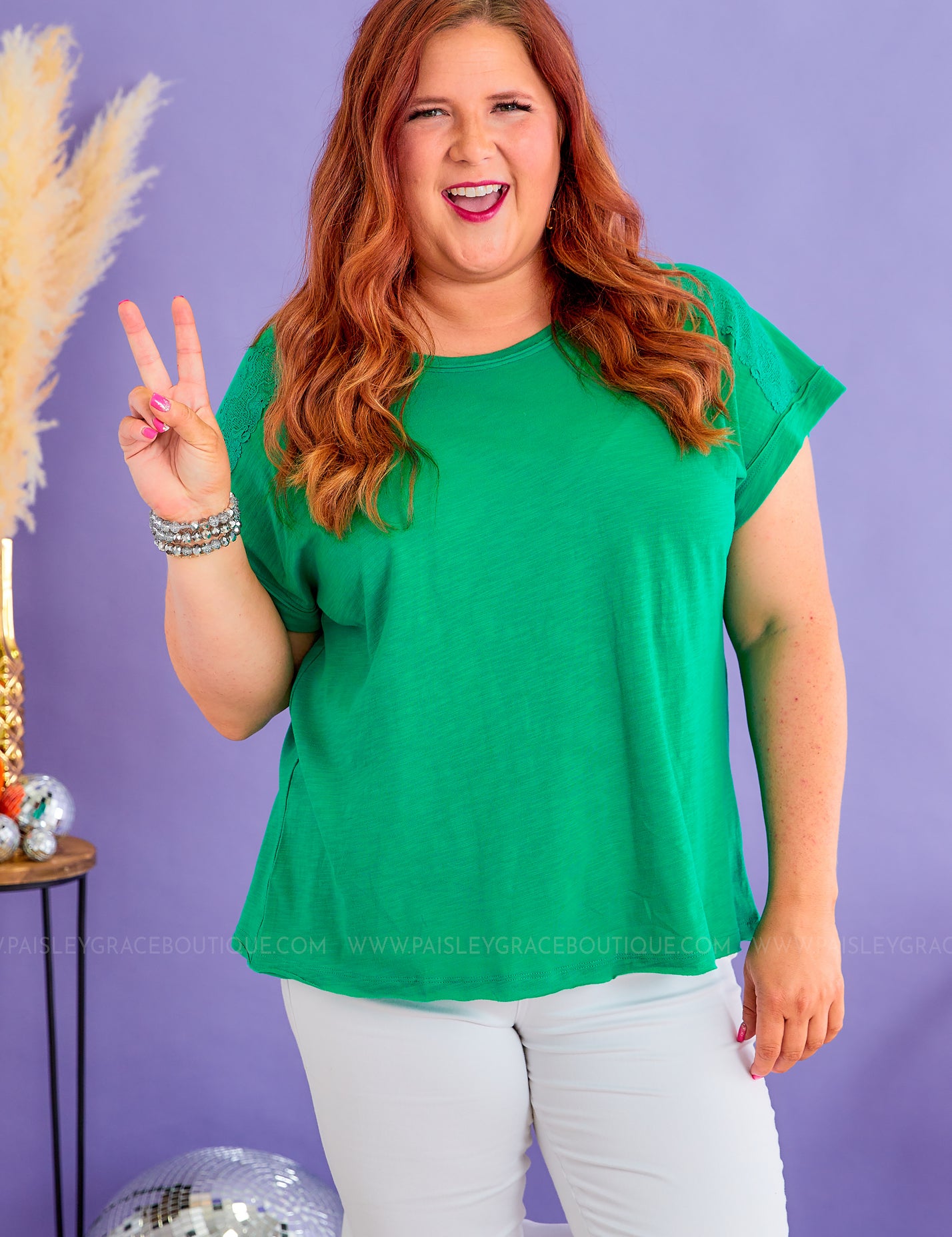 Settle in Seattle Top - Green* FINAL SALE *