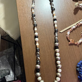 Chunky Wood & Beaded Necklace
