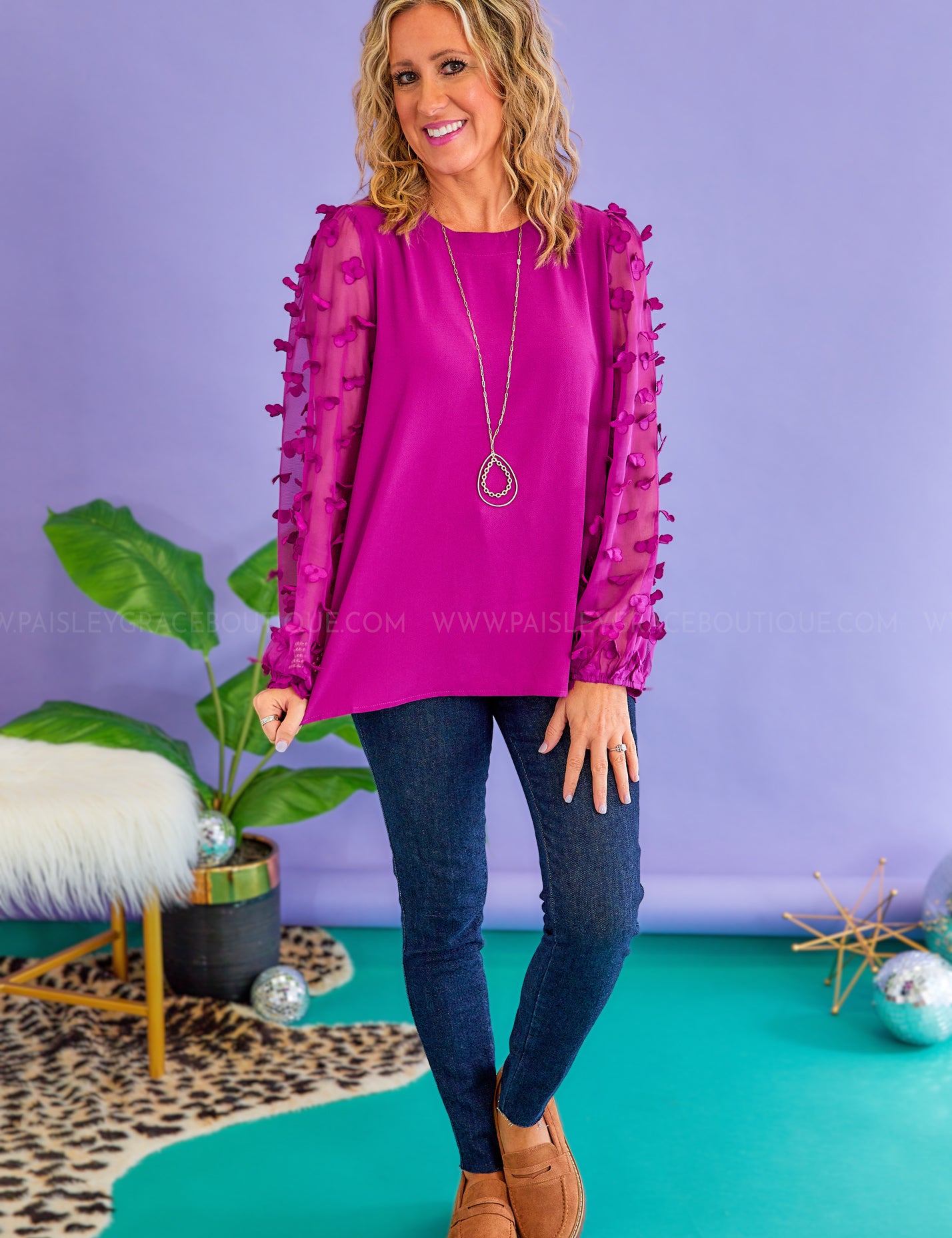 High Standards Top - Magenta* FINAL SALE *
