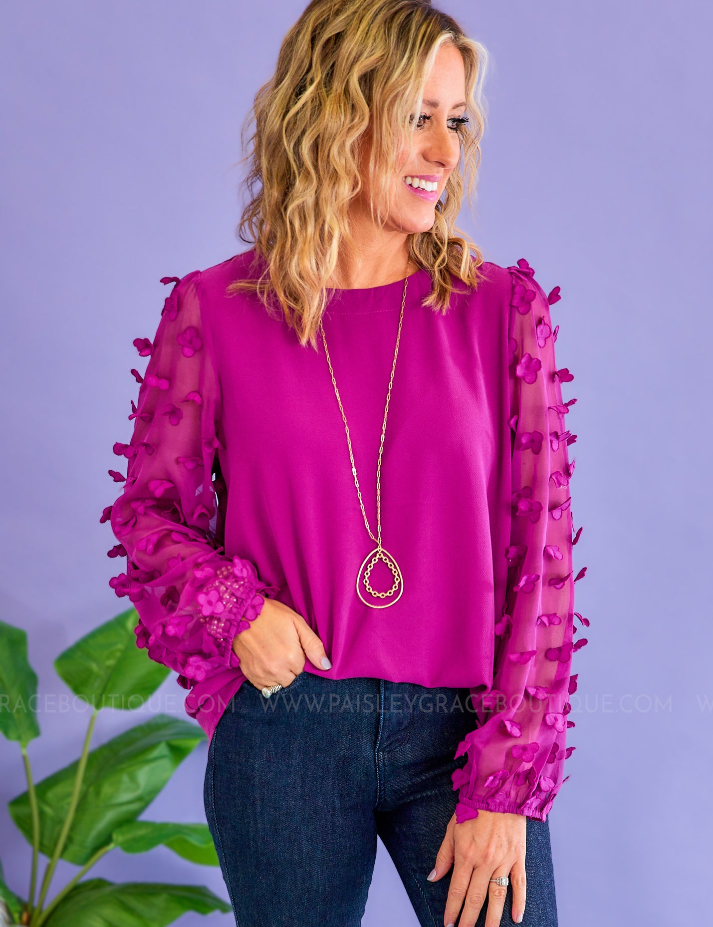 High Standards Top - Magenta* FINAL SALE *