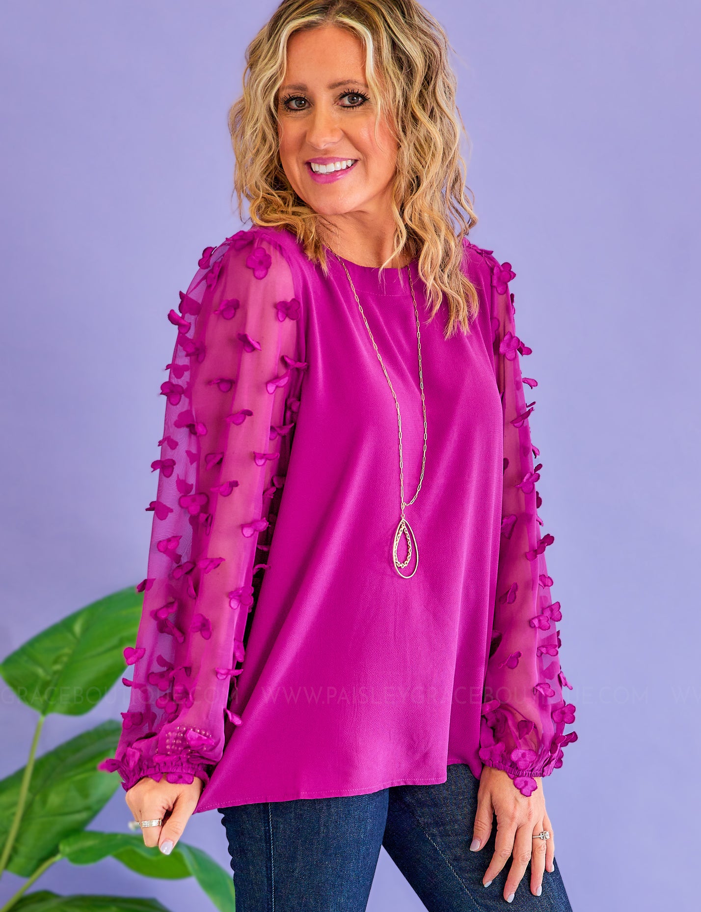 High Standards Top - Magenta* FINAL SALE *