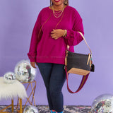 Slow Your Roll Lace Sleeve Pullover - LAST ONES FINAL SALE