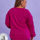 Slow Your Roll Lace Sleeve Pullover - LAST ONES FINAL SALE