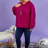 Slow Your Roll Lace Sleeve Pullover - LAST ONES FINAL SALE