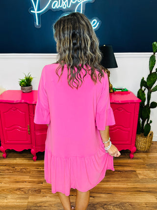 Dear Scarlett Lizzy Sunday Dress - Pink Glow