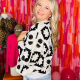 Keep Me Close Cardigan By POL - Black Multi