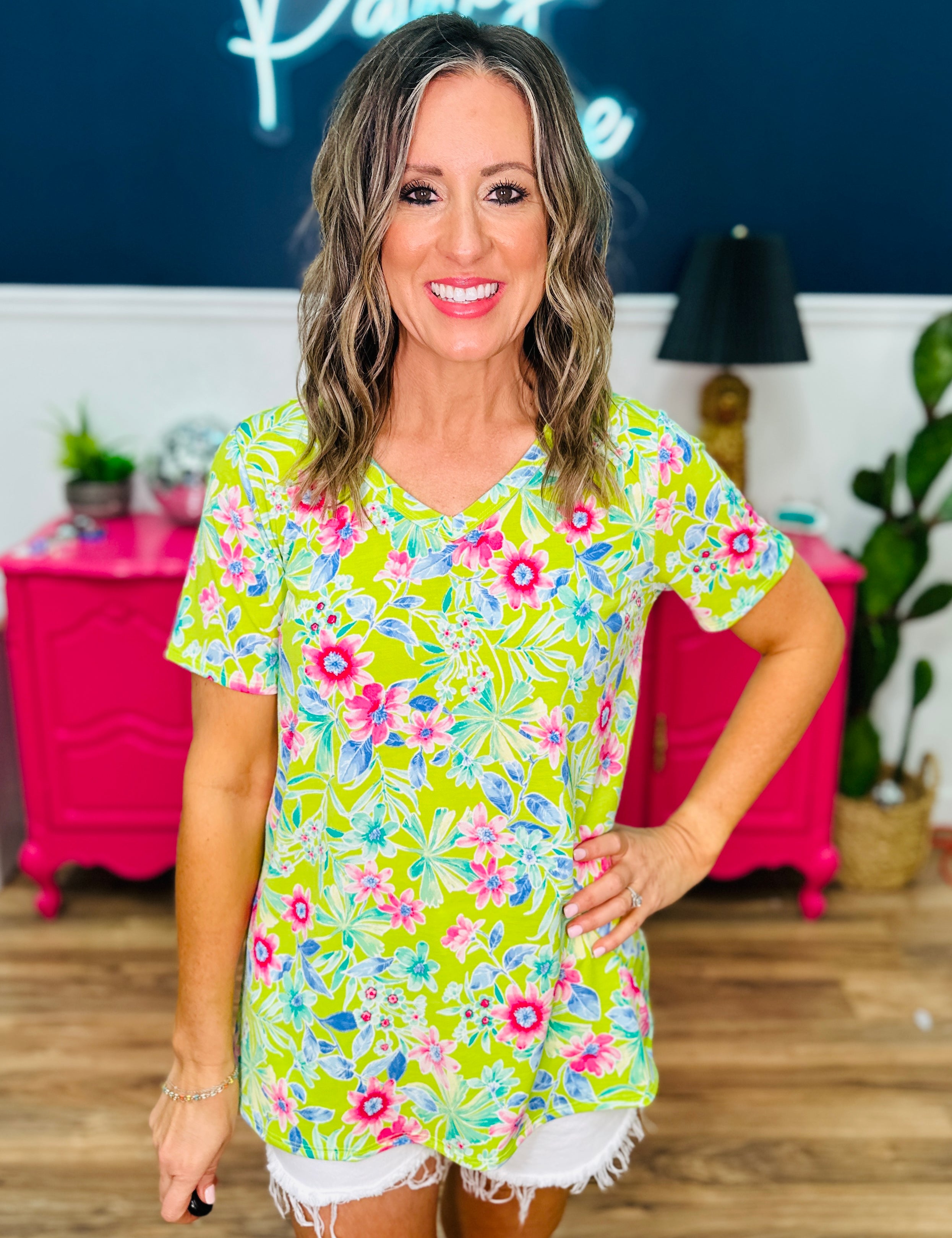 Paradise Vibes Top - Lime* LAST ONES FINAL SALE *