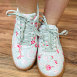 Tiffany Floral Sneaker - Mint