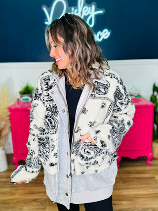 Terry Fleece Zip Front Jacket *Final Sale*