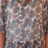Emma Mesh Tee- Magnolia Paisley - PREORDER