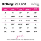 PREORDER - Emma Mesh Tee - Cranberry Gingham