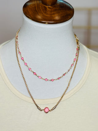 Fiona Crystal Necklace Set - 2 Styles