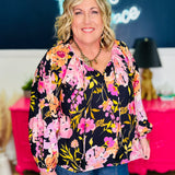 Floral Print Woven Blouse - LAST ONES FINAL SALE