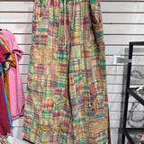 Pink Plaid Paradise Pant - PREORDER