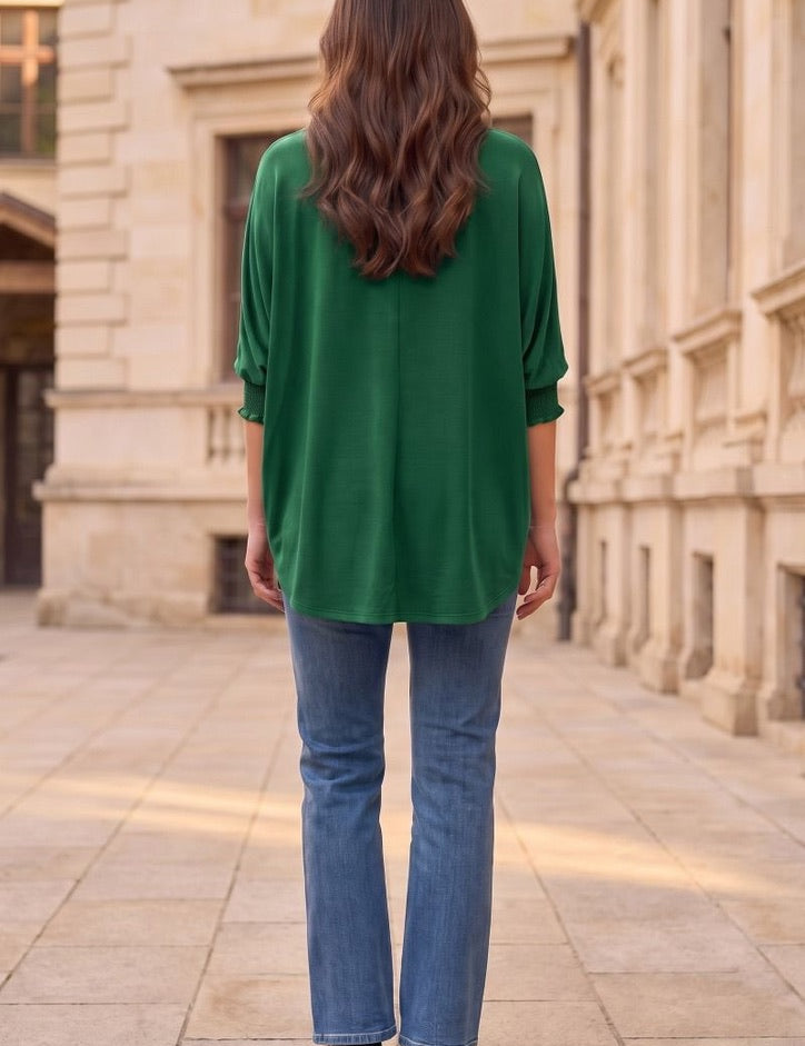 Pretty Little Detour Top - Jewel Green