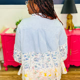 POL Mock Neck Balloon Sleeve Jacket - FINAL SALE
